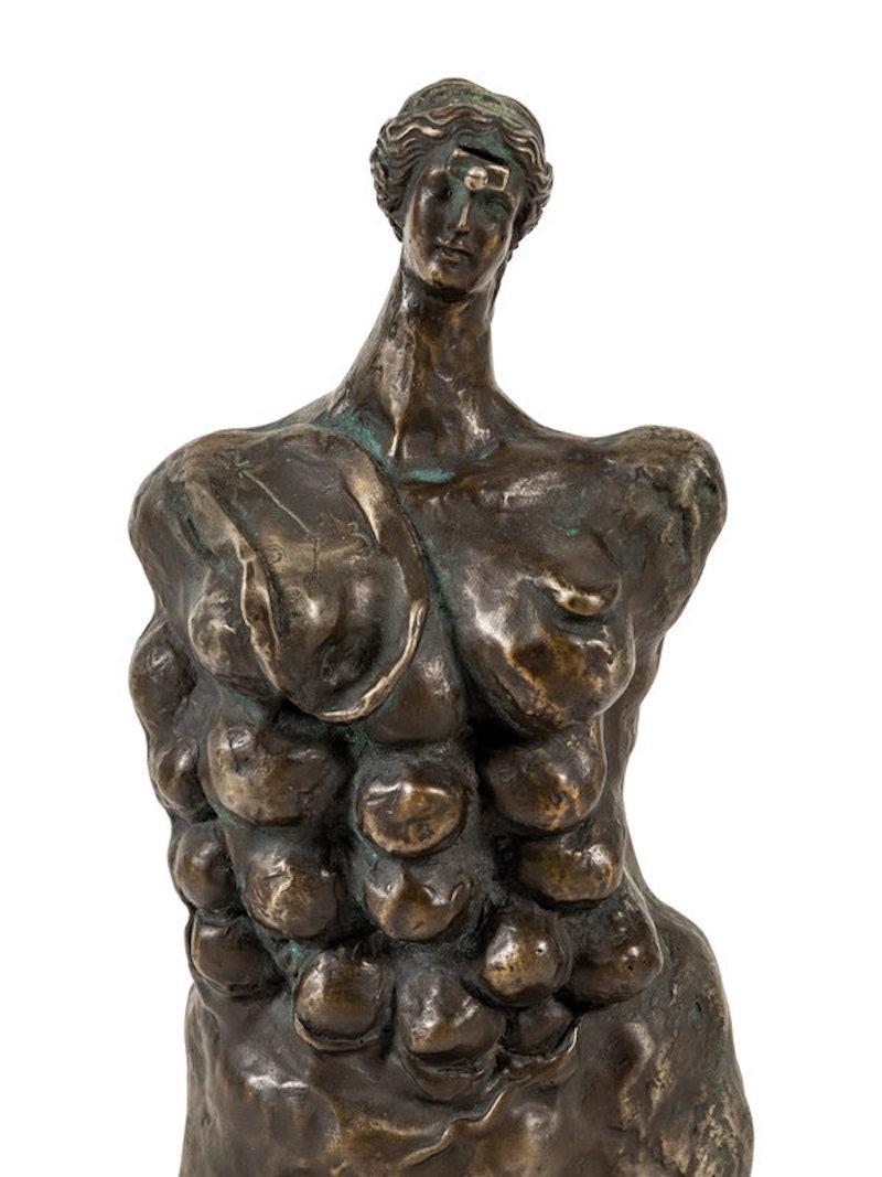 Zybele-/Körper-Skulptur (Gold), Figurative Sculpture, von Salvador Dalí