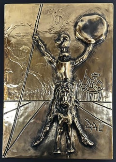 Gold-Bassrelief von Don Quixote