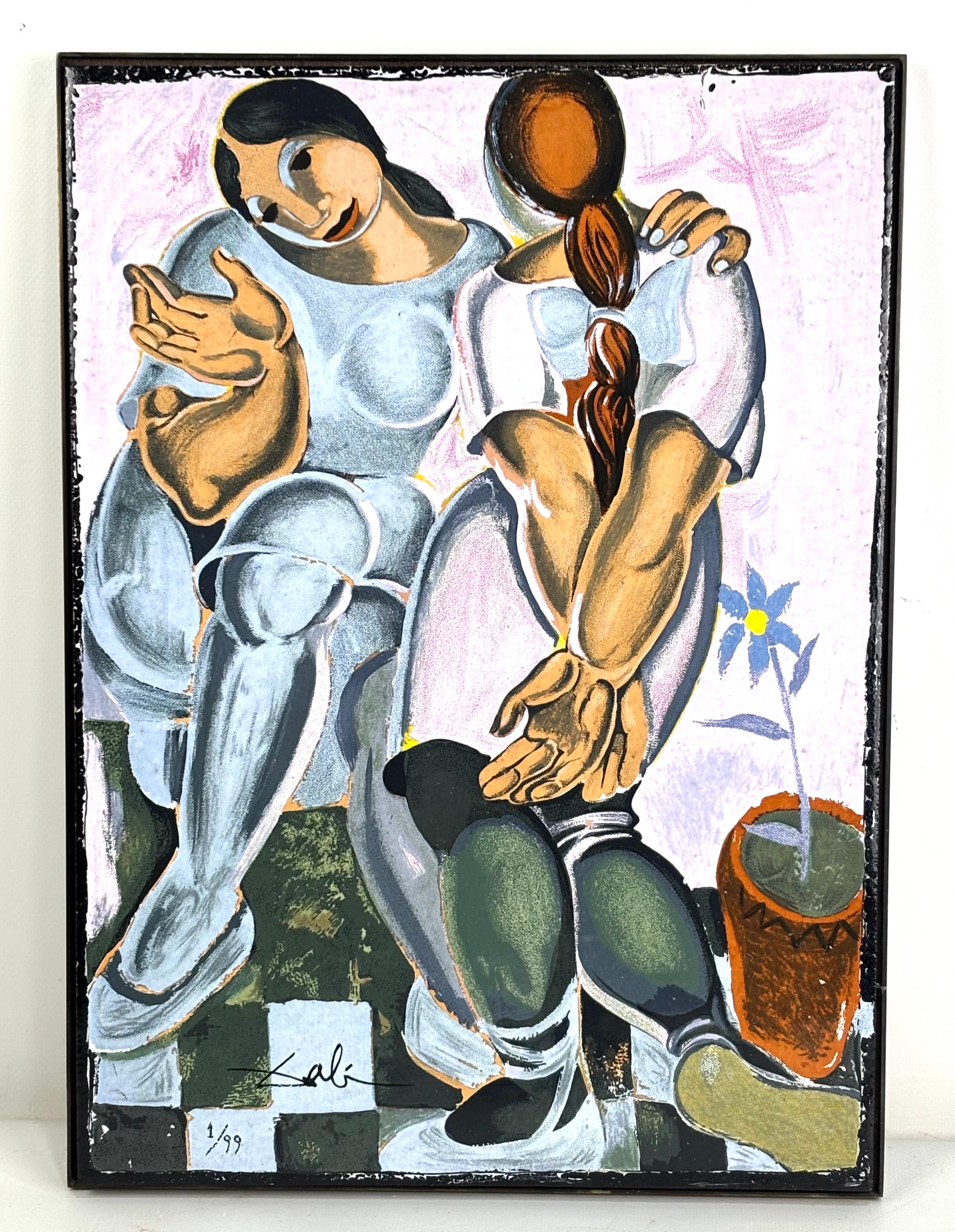 Dues Noies - Firmado - Tiraje: 1/99 - Feminist Sculpture by Salvador Dalí