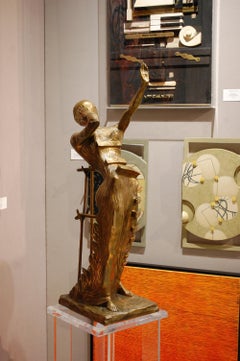 Grande sculpture de Salvador Dali, Femme Aflame, 1980