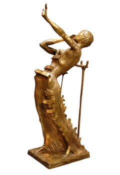 Woman Aflame Salvador Dali Bronze Sculpture 