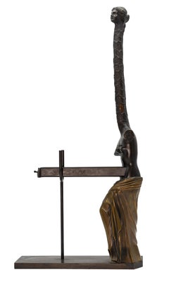 Femme Giraffe - Bronze Sculpture attr. to Salvador Dalì - 1973