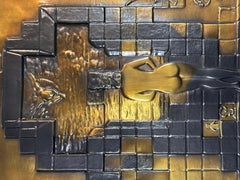 Lincoln in Dalivision Bronze Bas Relief