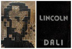 Lincoln in Dalivision Gold Bas Relief