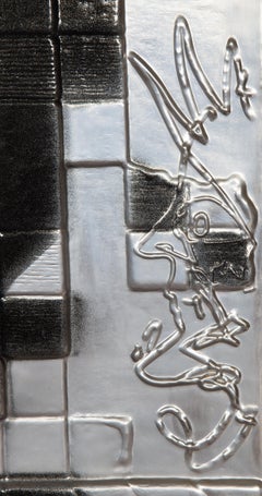Lincoln in Dalivision, Surrealist Metal Relief Sculpture after Salvador Dali