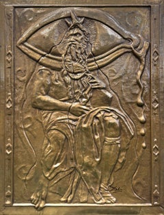 Moise et Monotheisme, Bronze Embossed Bas Relief, Hand Signed, Edition of 195