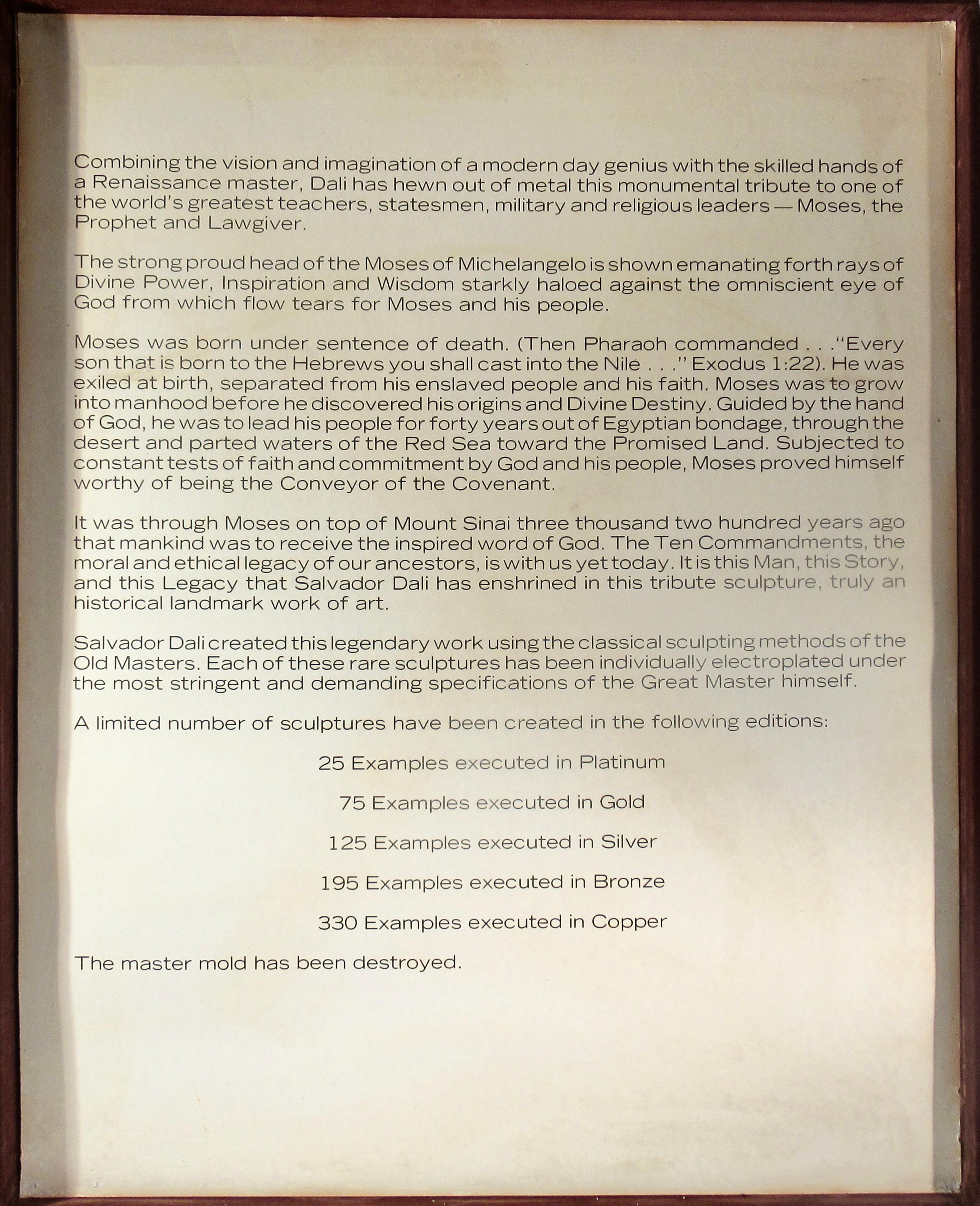 Moses and Monotheism For Sale 2