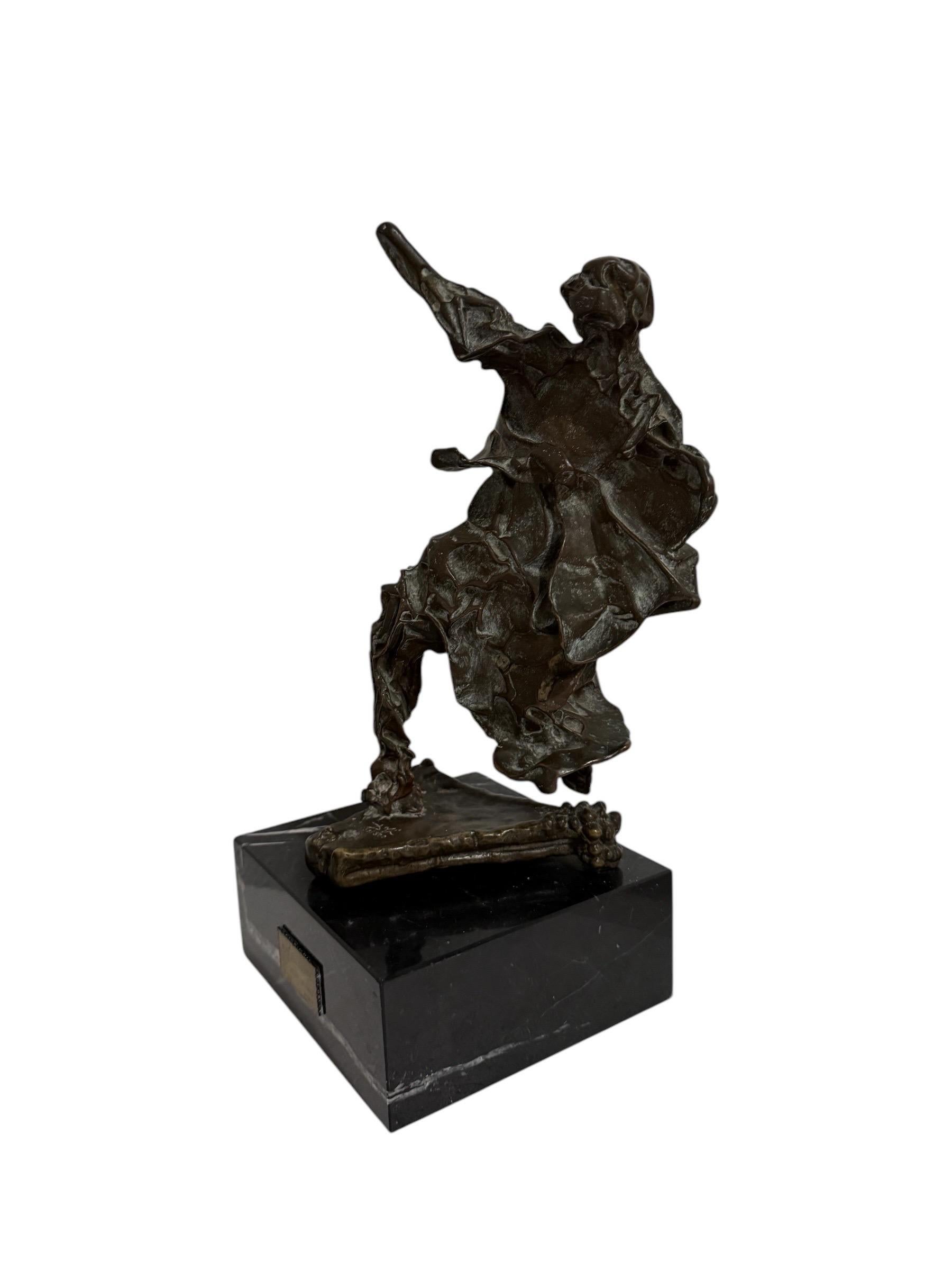 Original 1969 Surrealist Bronze, Marble Sculpture Alma Del Quijote Salvador Dali For Sale 12