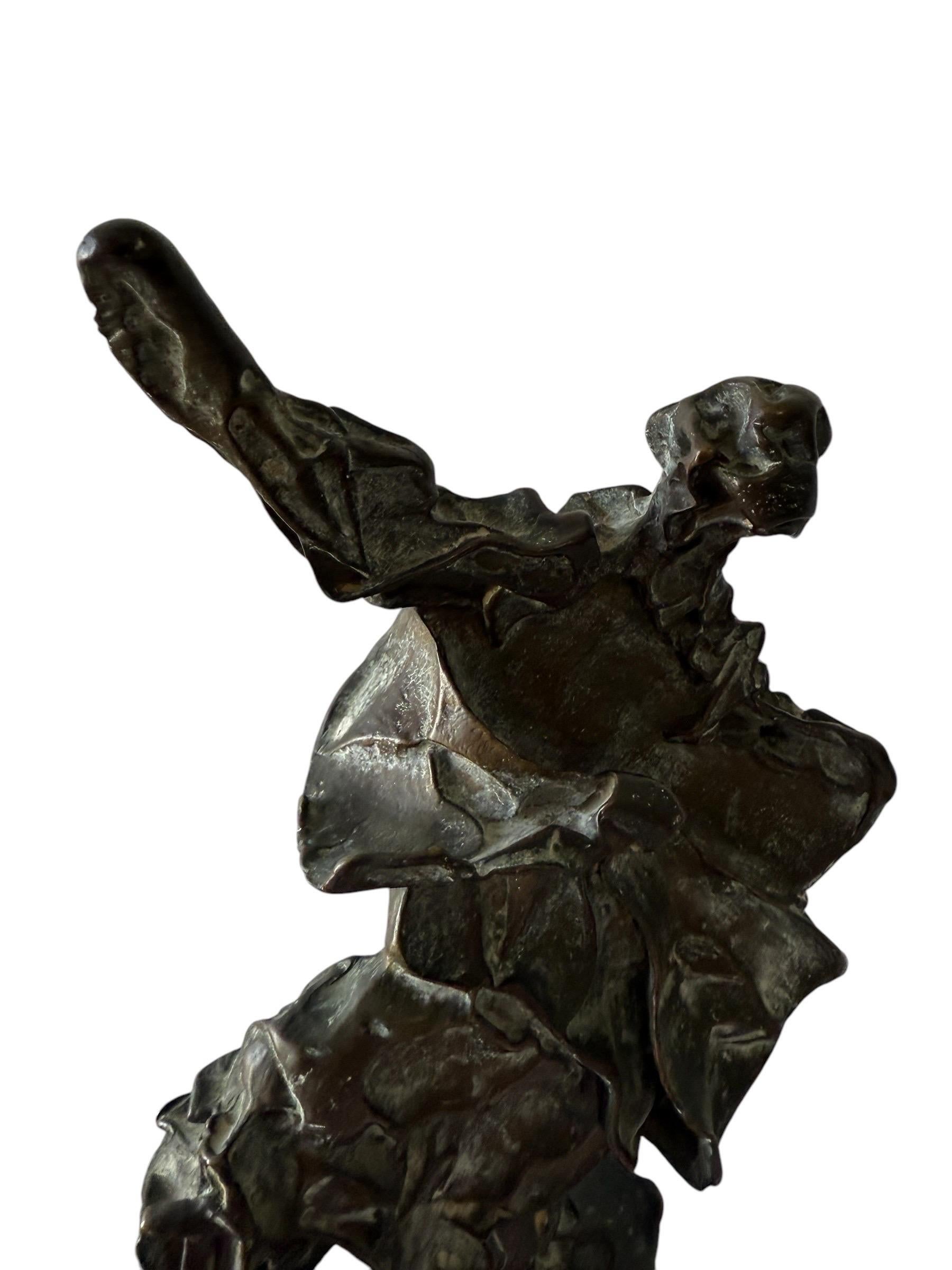 Original 1969 Surrealist Bronze, Marble Sculpture Alma Del Quijote Salvador Dali For Sale 14