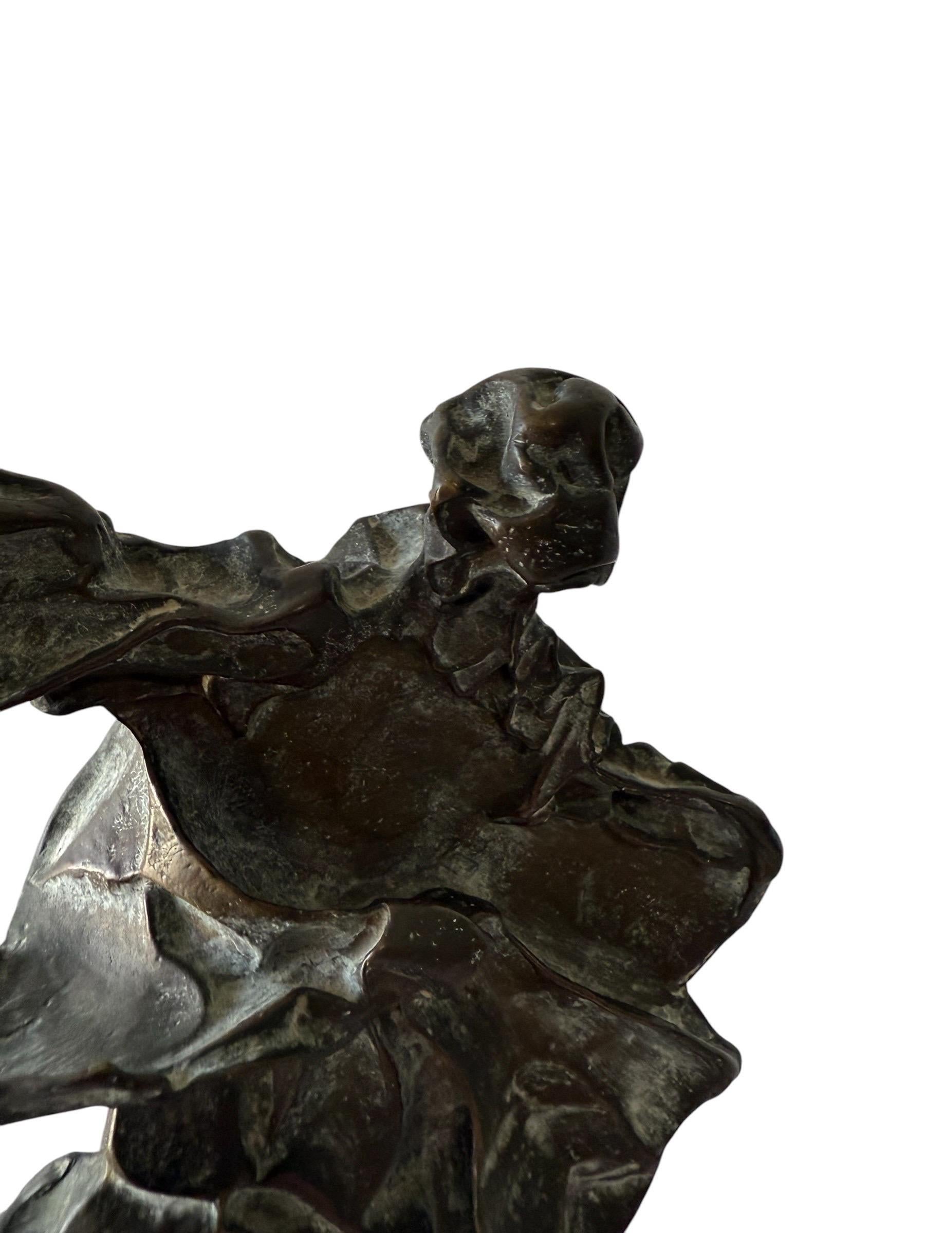 Original 1969 Surrealist Bronze, Marble Sculpture Alma Del Quijote Salvador Dali For Sale 16