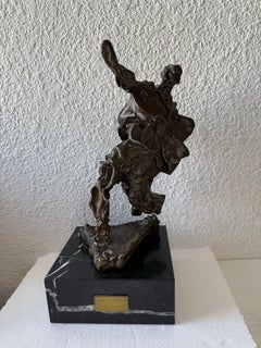 Original 1969 Surrealist Bronze, Marble Sculpture Alma Del Quijote Salvador Dali