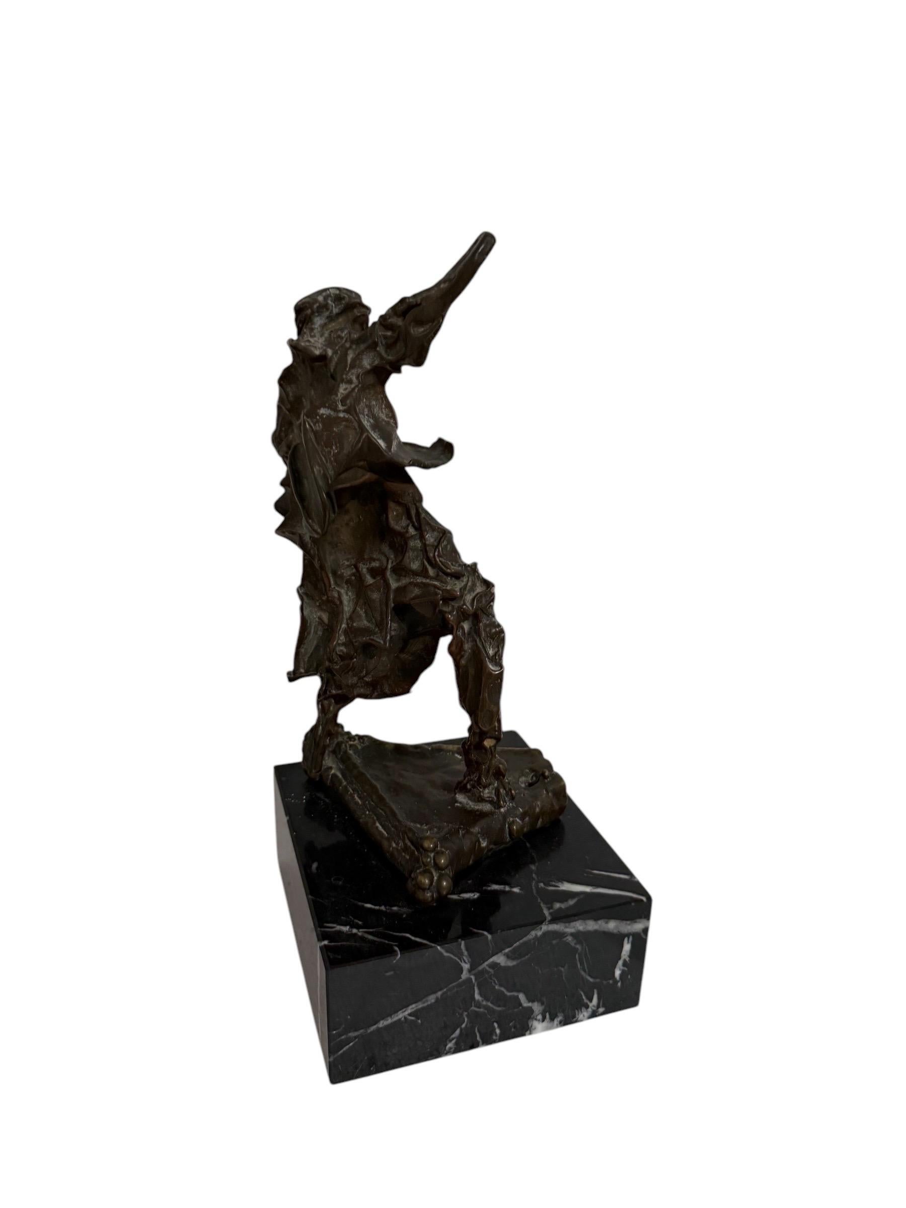 Original 1969 Surrealist Bronze, Marble Sculpture Alma Del Quijote Salvador Dali For Sale 17
