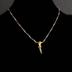 Salvador Dali - Christ - Signed Gold Necklace