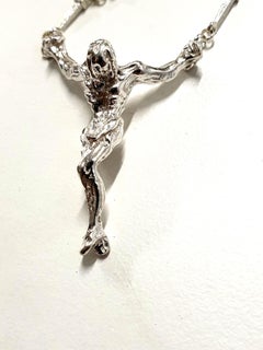 Salvador Dali - Christ - Signed Silver Necklace