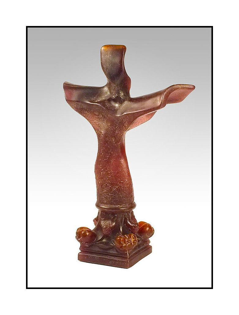 Salvador Dali Daum, Skulptur „Pate De Verre Croix De Leibnitz“, signiert, Kunstkreuz (Surrealismus), Sculpture, von Salvador Dalí