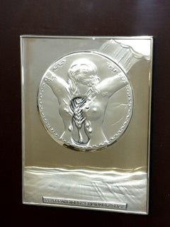 Salvador Dali - Fécondité - Sculpture en argent bas-relief