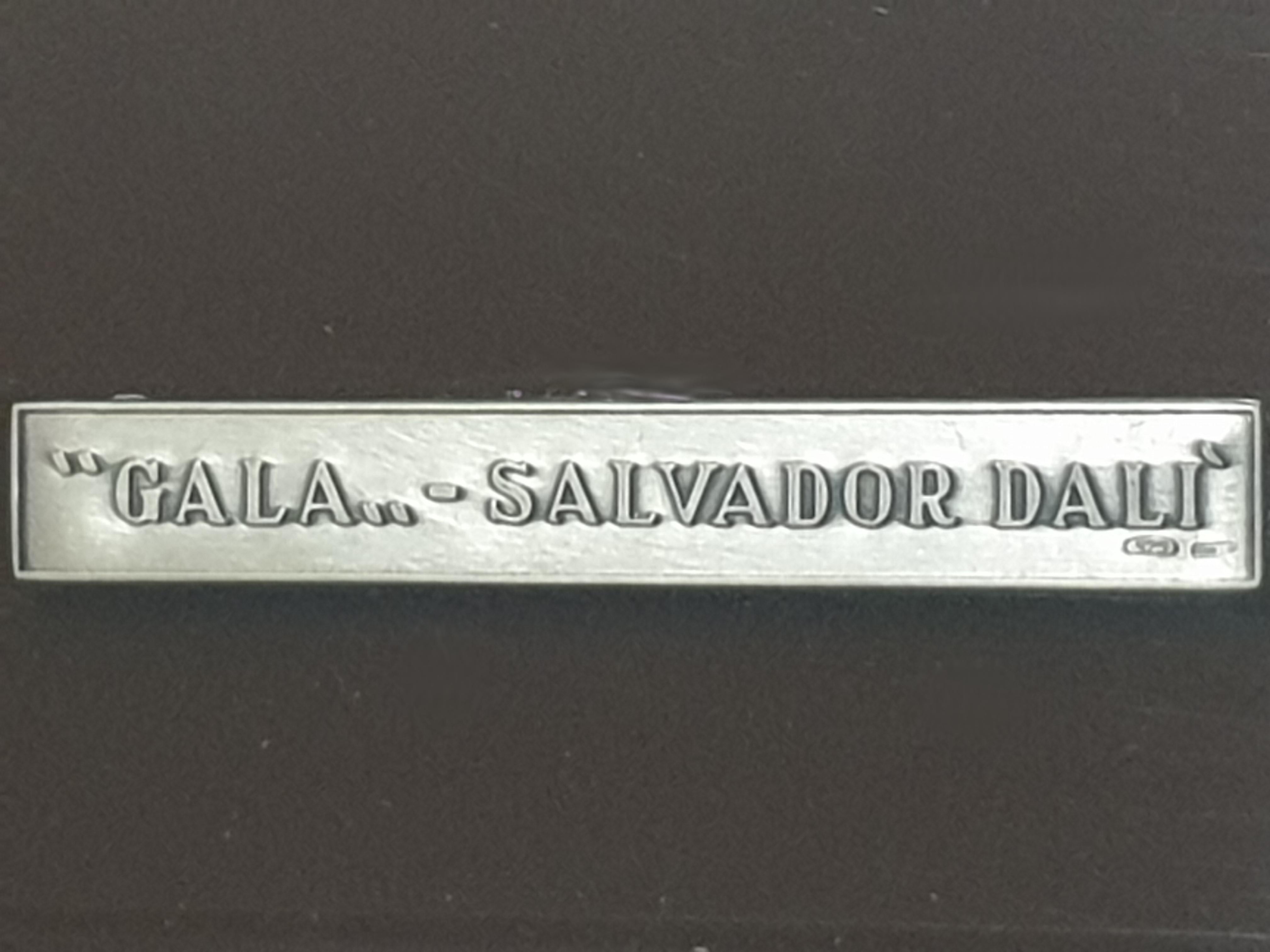 Salvador Dali - Lincoln in Dalivision - Bas Relief Silver Sculpture 2