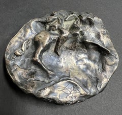 Salvador Dalí, ""Mensaje de Hispanidad"", sculpture en argent.
