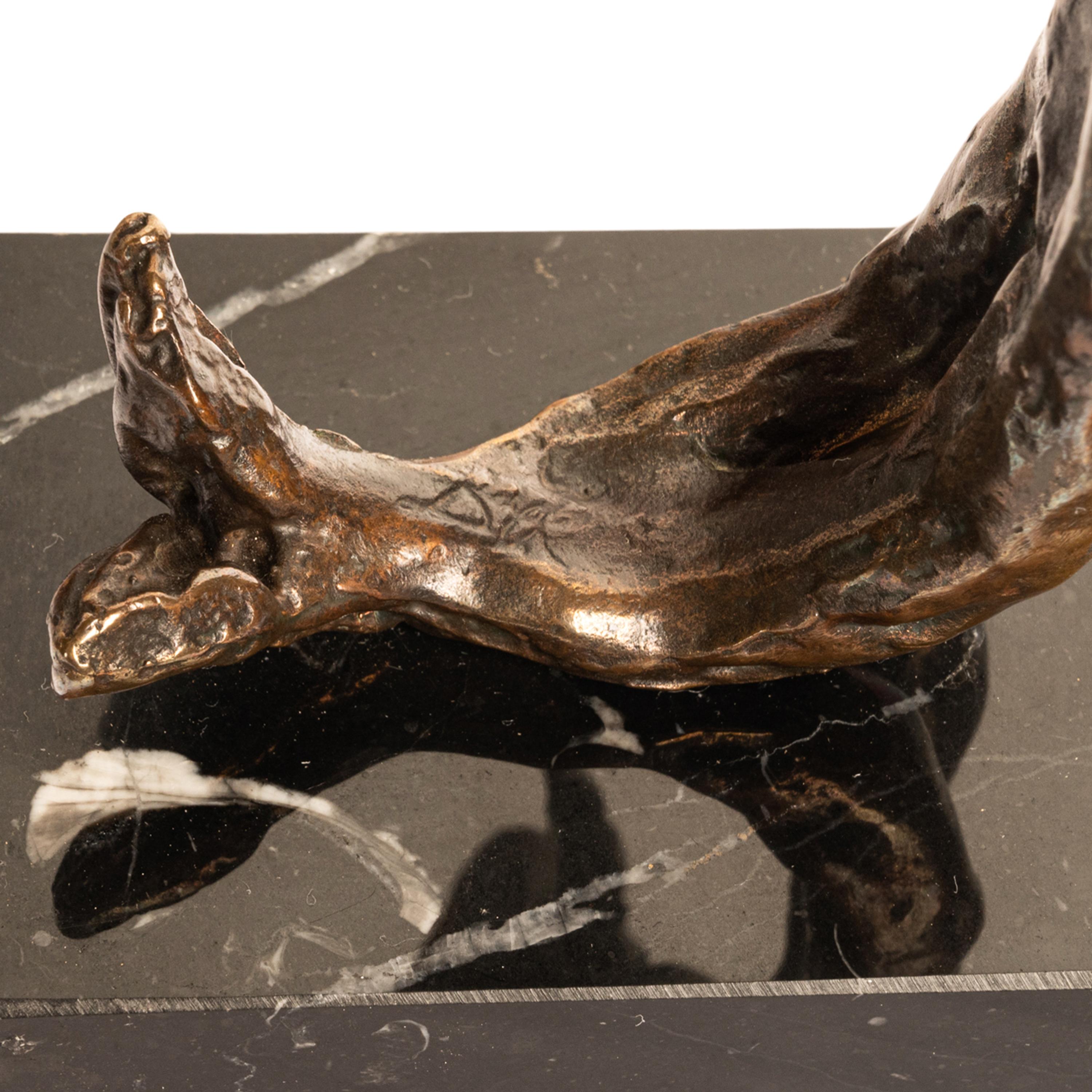 Surrealist Bronze Sculpture Statue 