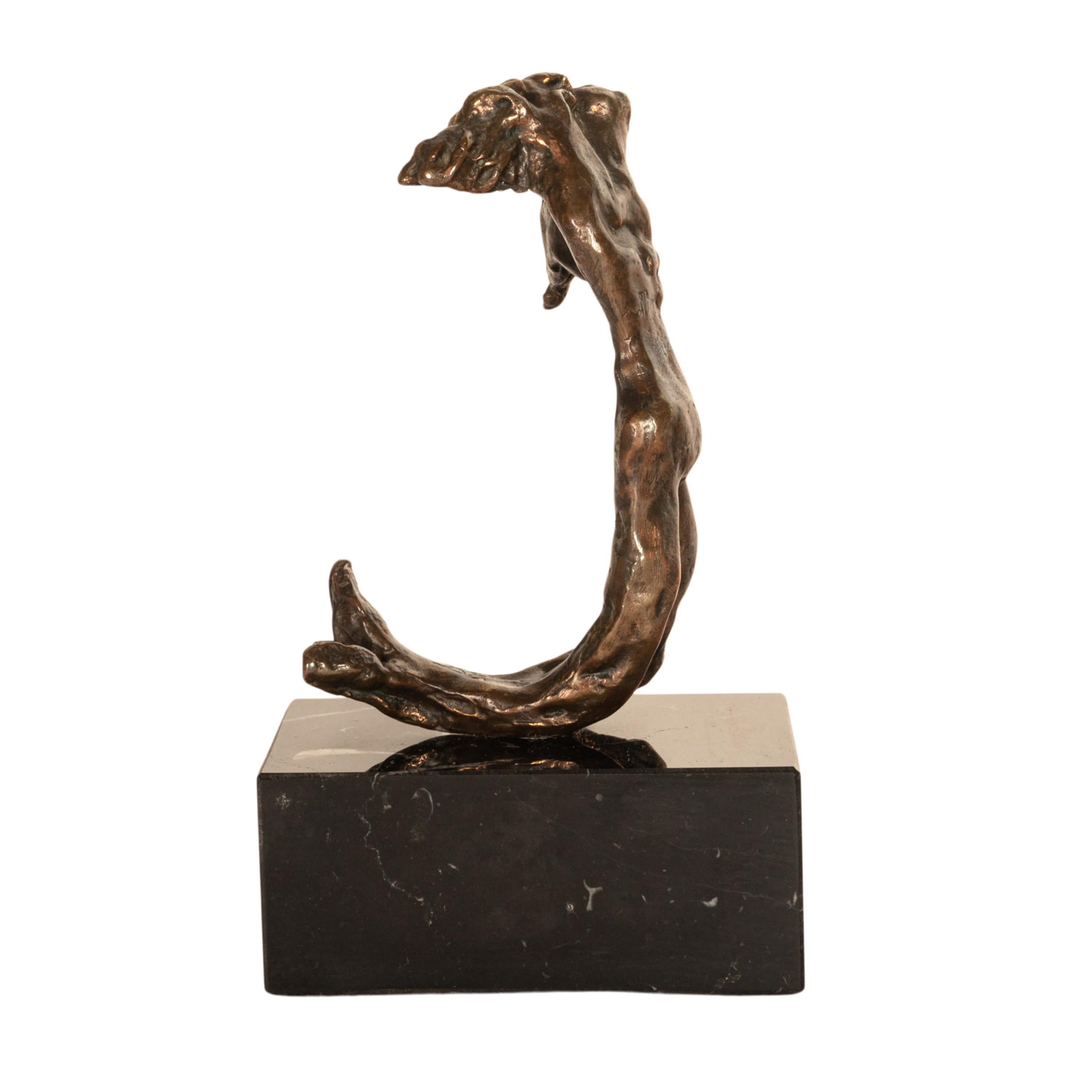Surrealist Bronze Sculpture Statue 