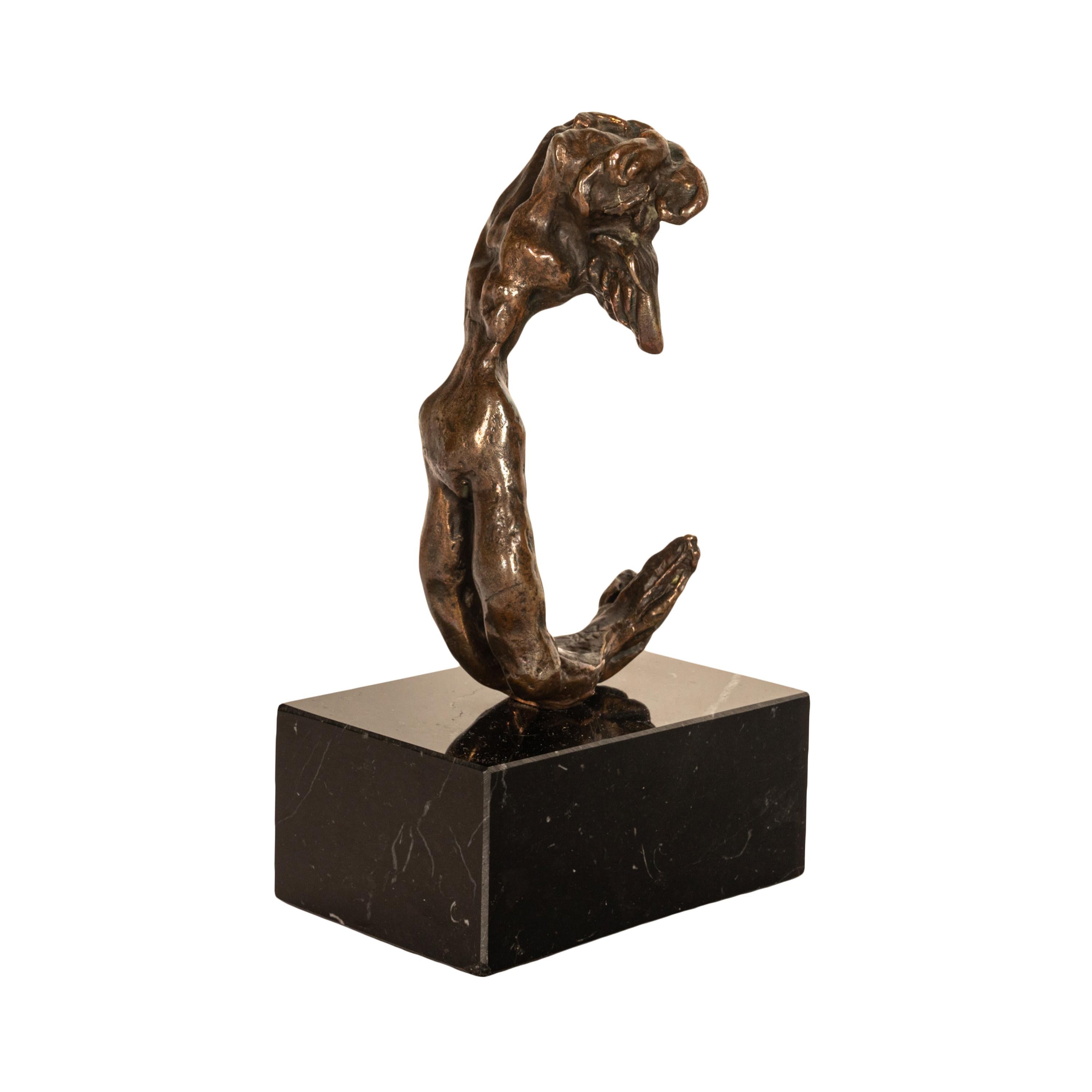 Surrealist Bronze Sculpture Statue 