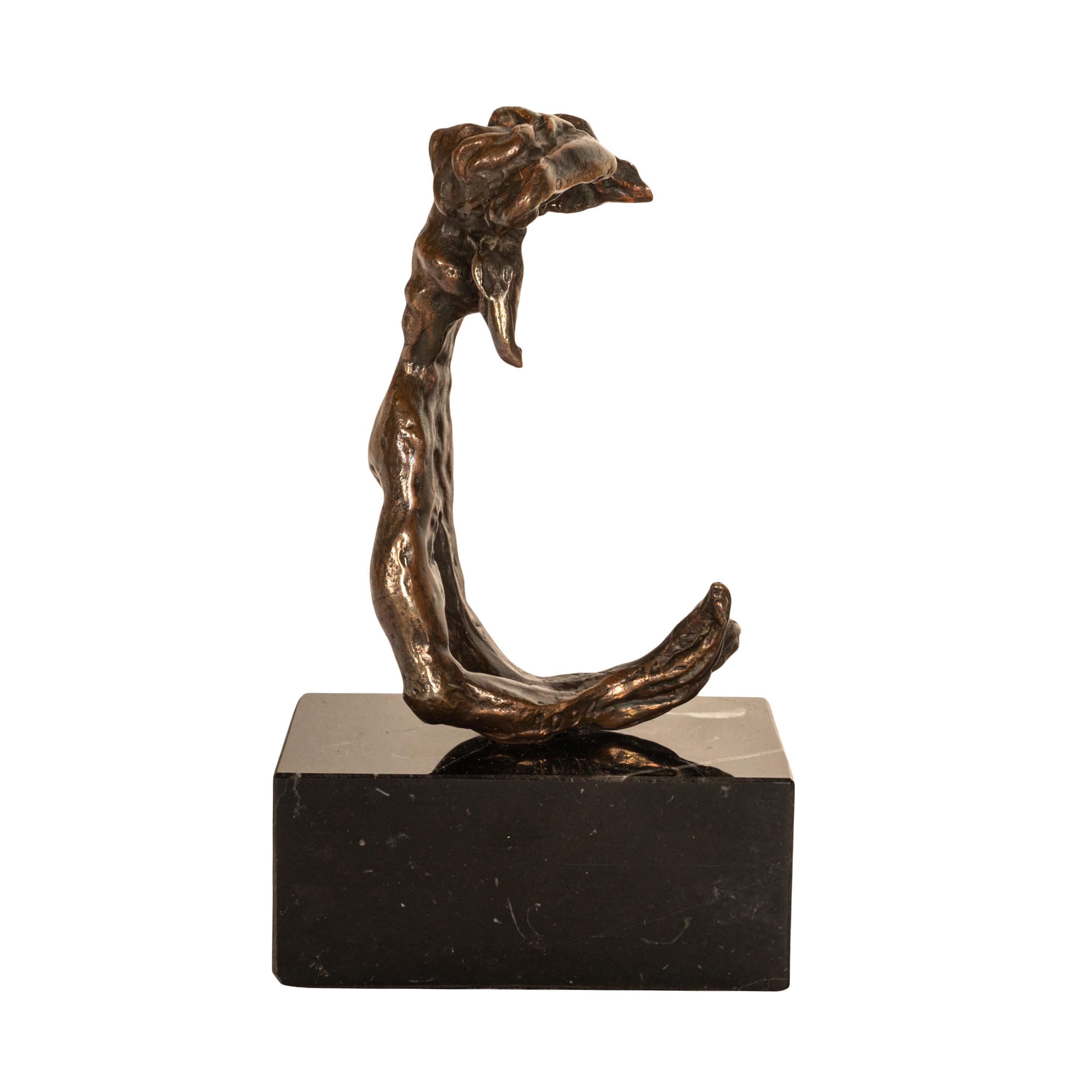 Surrealist Bronze Sculpture Statue 