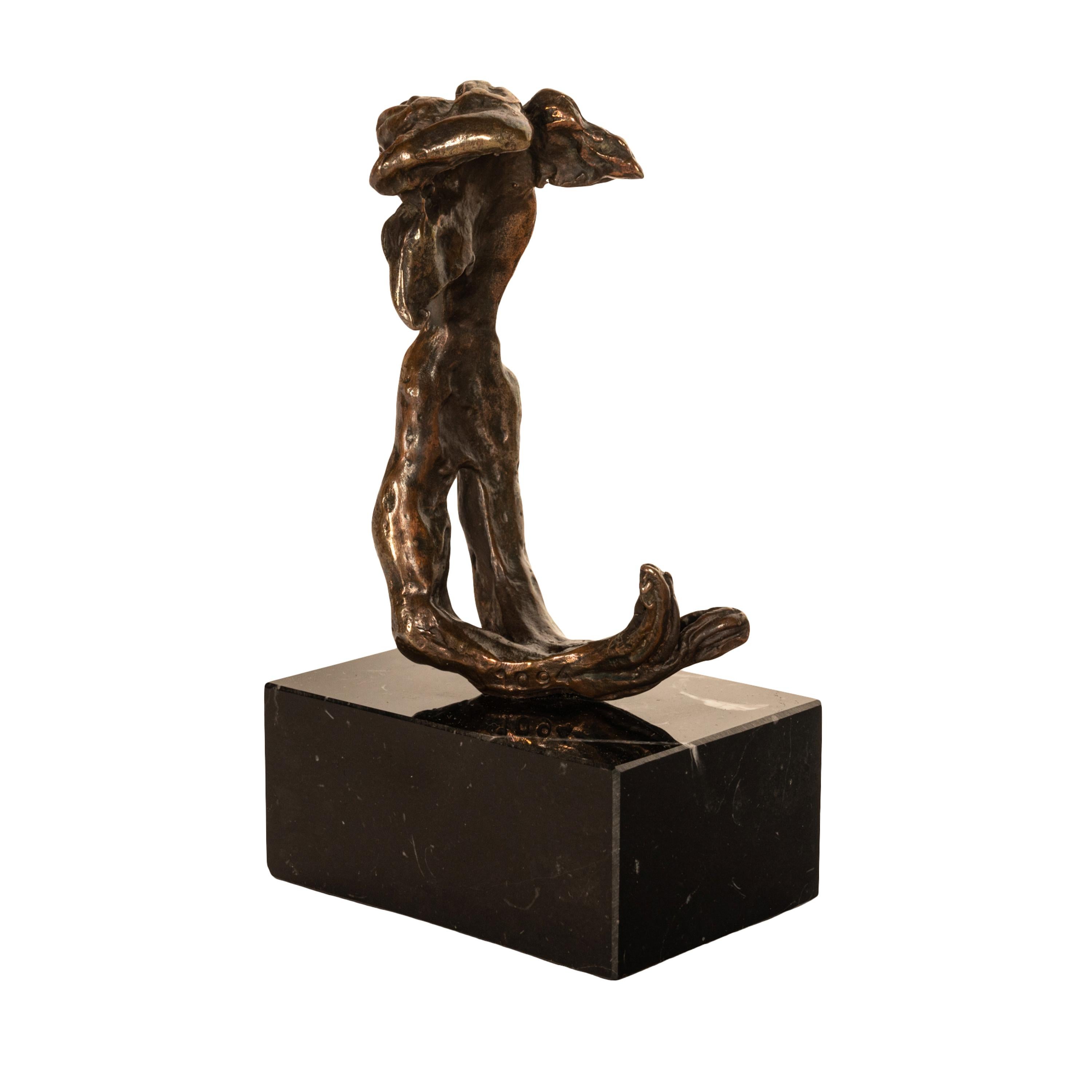 Surrealist Bronze Sculpture Statue 