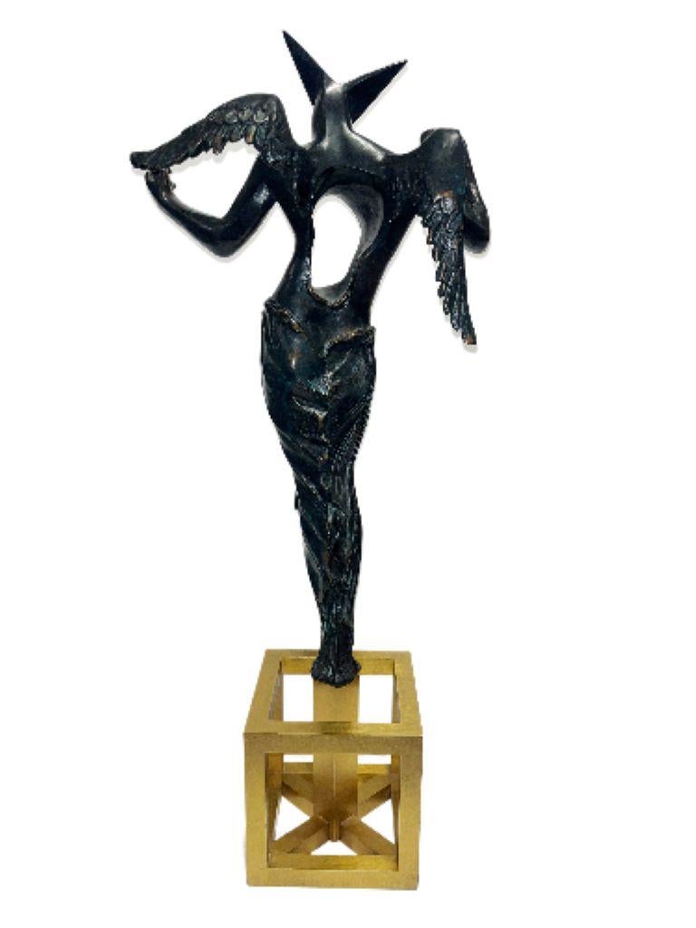 L'ange surréaliste (sculpture en bronze, 1983) - Sculpture de Salvador Dalí