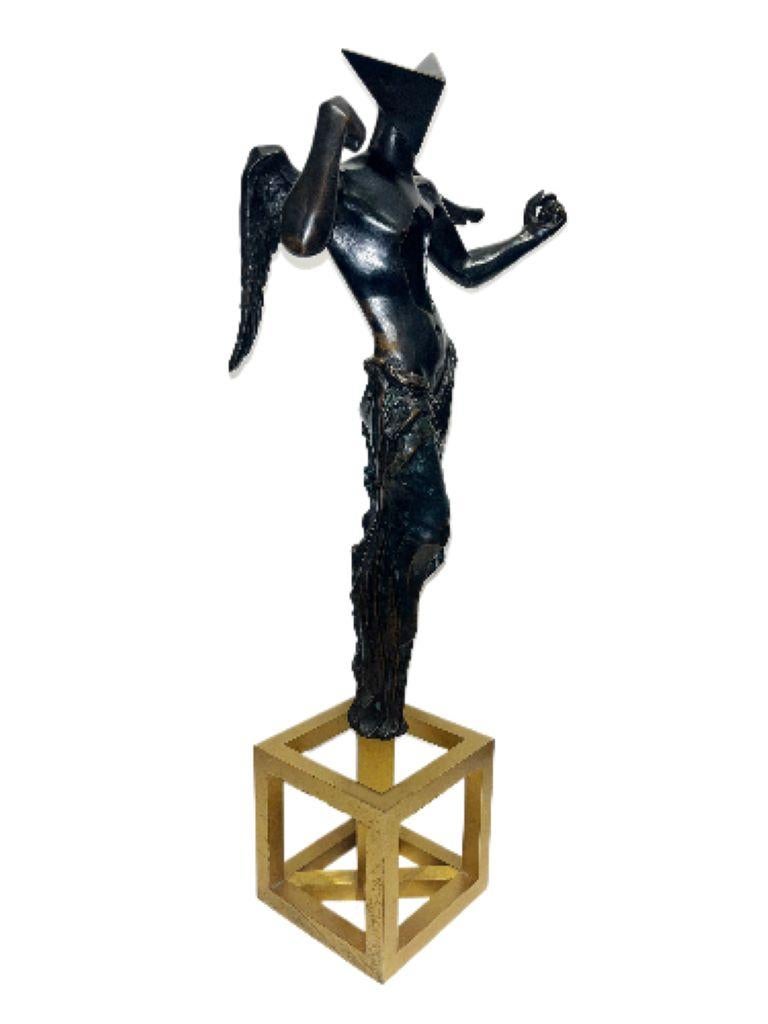 L'ange surréaliste (sculpture en bronze, 1983) - Surréalisme Sculpture par Salvador Dalí