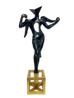 El ángel surrealista (Escultura de bronce, 1983)