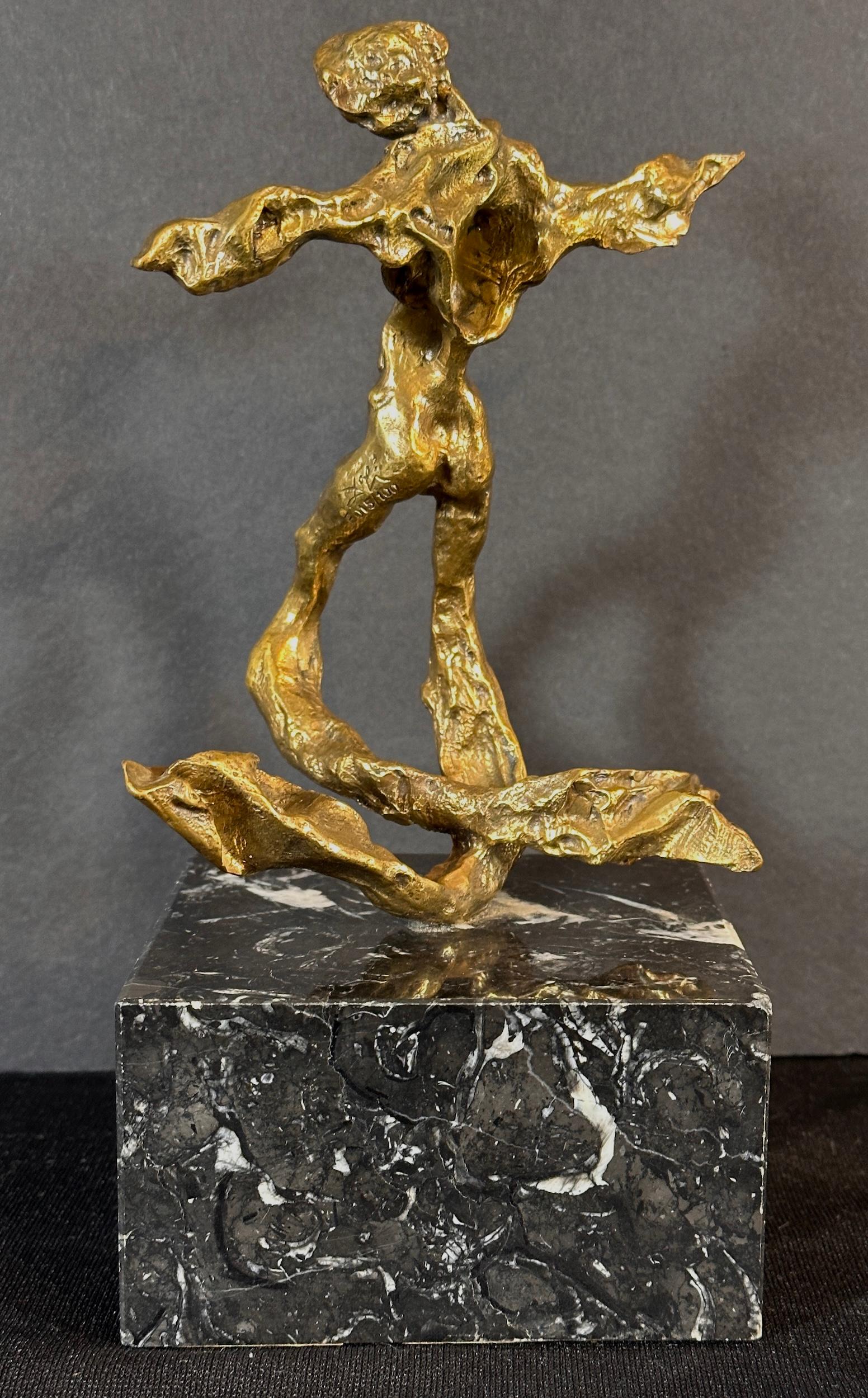 ARTIST: Salvador Dali

TITLE: Winged Triton

MEDIUM: Sculpture with Bronze Patina

SIGNED: Engraved signature in the sculpture

EDITION NUMBER:  F 015/100

MEASUREMENTS: Sculpture: 7