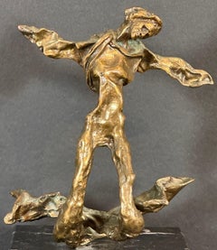 Winged Triton (Triton Alado) Bronze Sculpture
