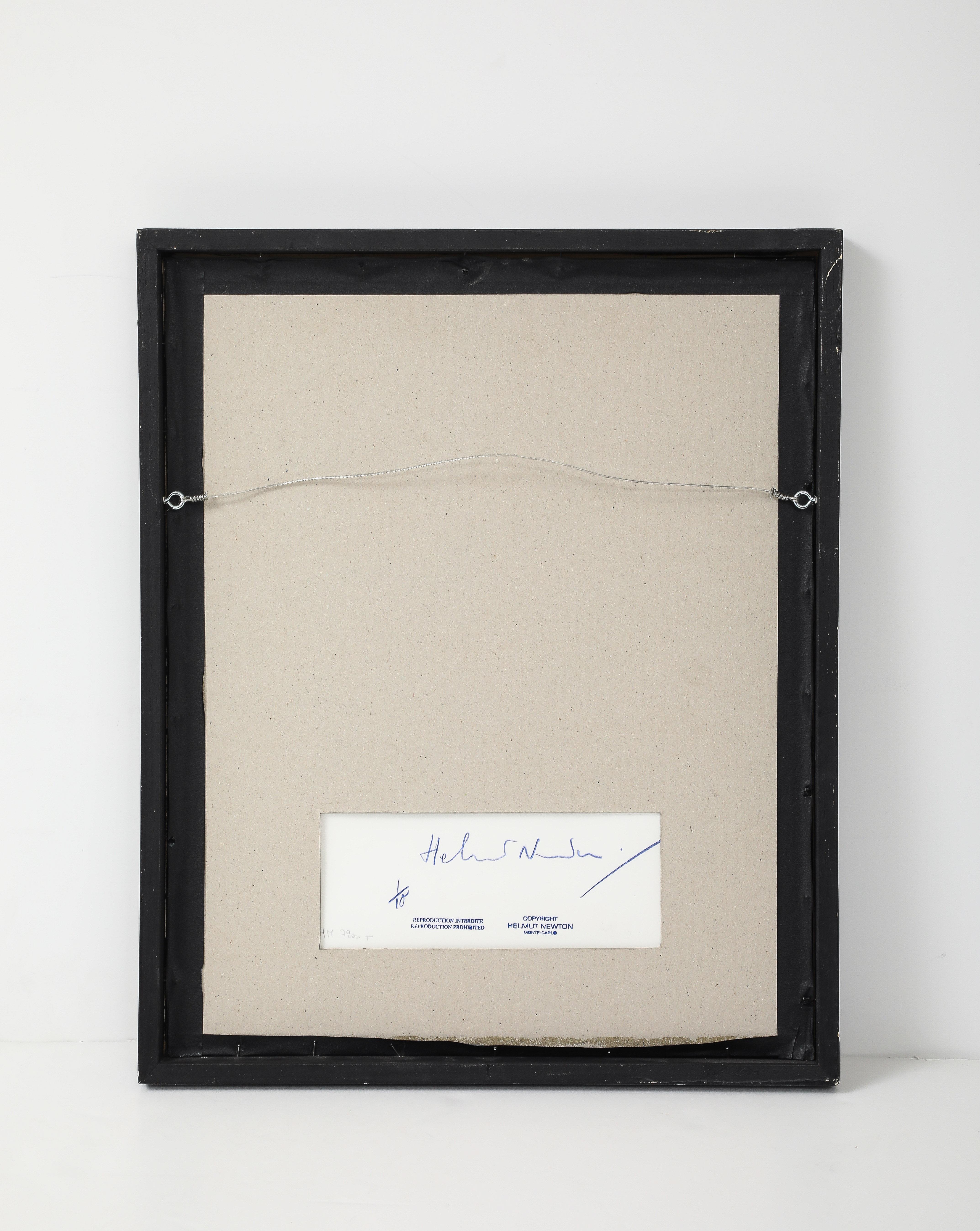 Paper Salvador Dali, Signed by Helmut Newton For Sale
