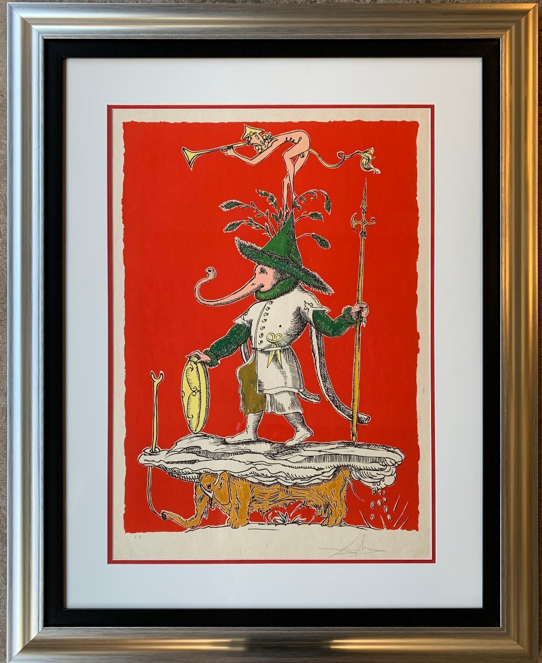 Salvador Dali signed E. A. series les Songes Drolatiques de Pantagruel suite

Salvador Dali's untitled cooperative lithograph from his series of 25 works of Les Songes Drolatiques de Pantagruel is hand-signed in pencil by Dali and is a rare E.A.