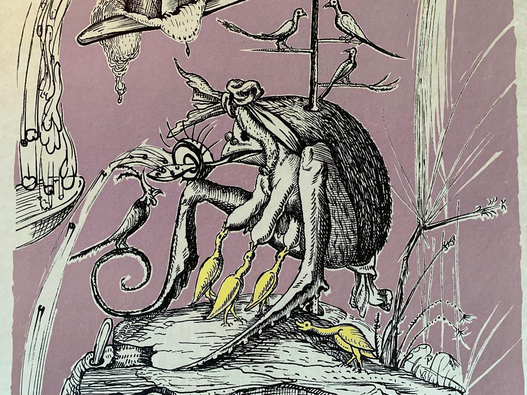 Salvador Dali Signiert E. A. Serie Les Songes Drolatiques de Pantagruel Suite (Sonstiges) im Angebot