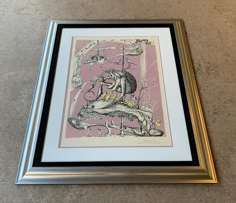 Salvador Dali signed E. A. series les Songes Drolatiques de Pantagruel Suite

Salvador Dali's untitled cooperative lithograph from his series of 25 works of Les Songes Drolatiques de Pantagruel is hand-signed in pencil by Dali and is a rare E.A.