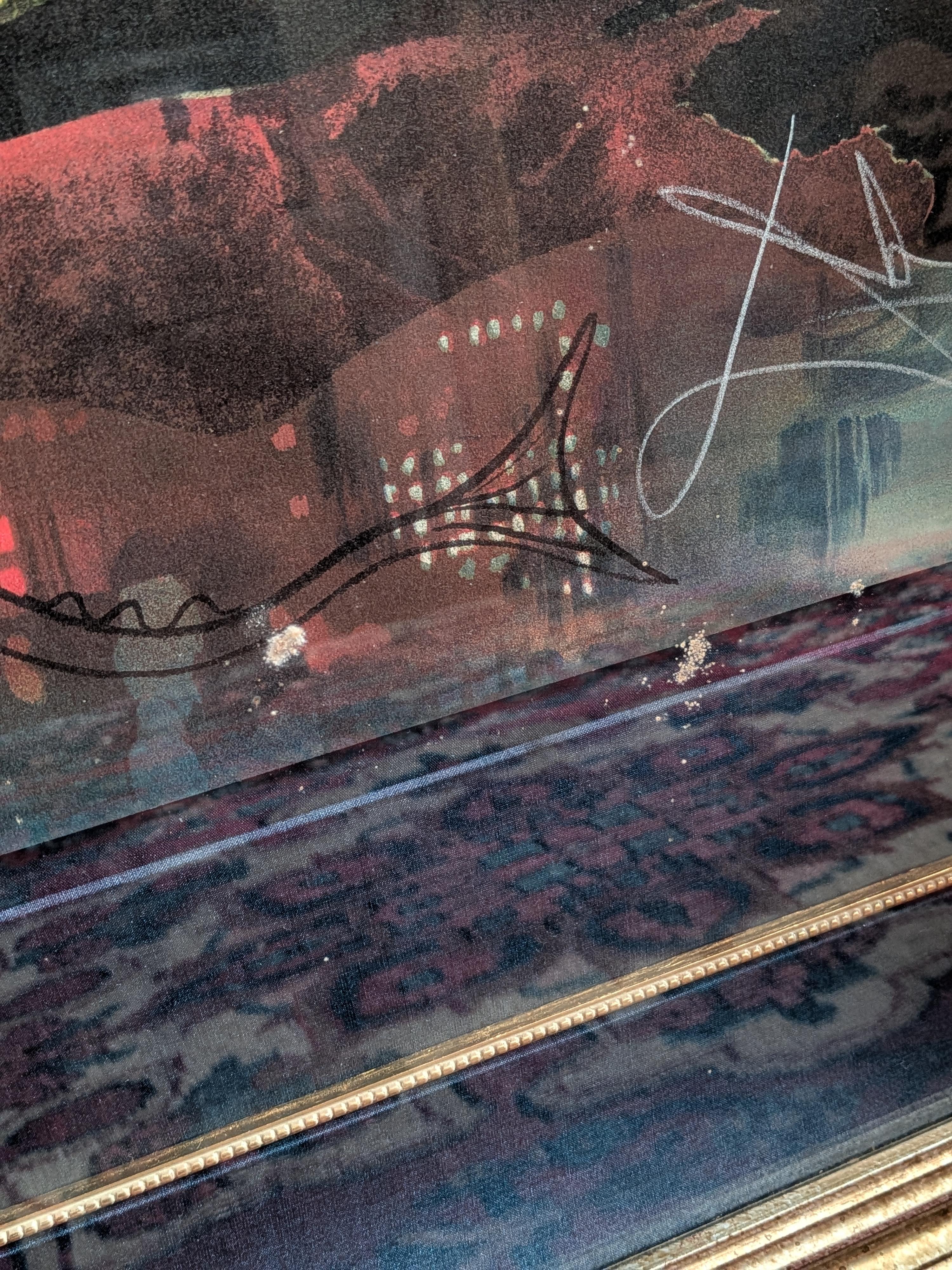 Salvador Dali Signé EA Artist Proof Lithographie Manhattan Skyline Encadrée 1976 en vente 1