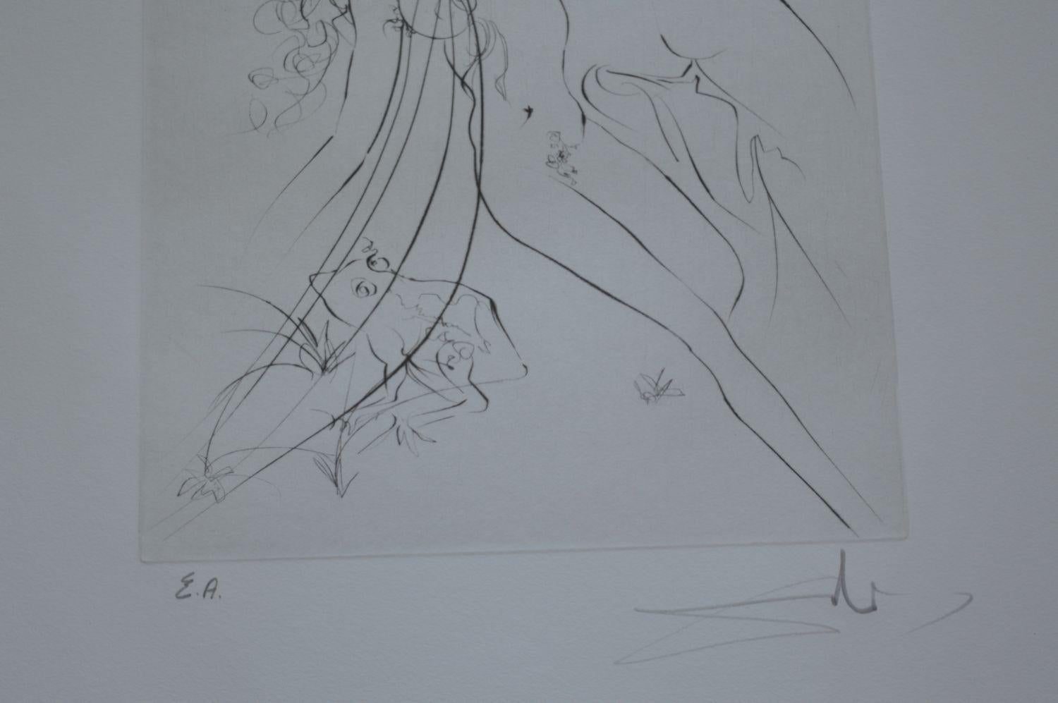 Salvador Dali Signierte Lithographie (Spanisch) im Angebot