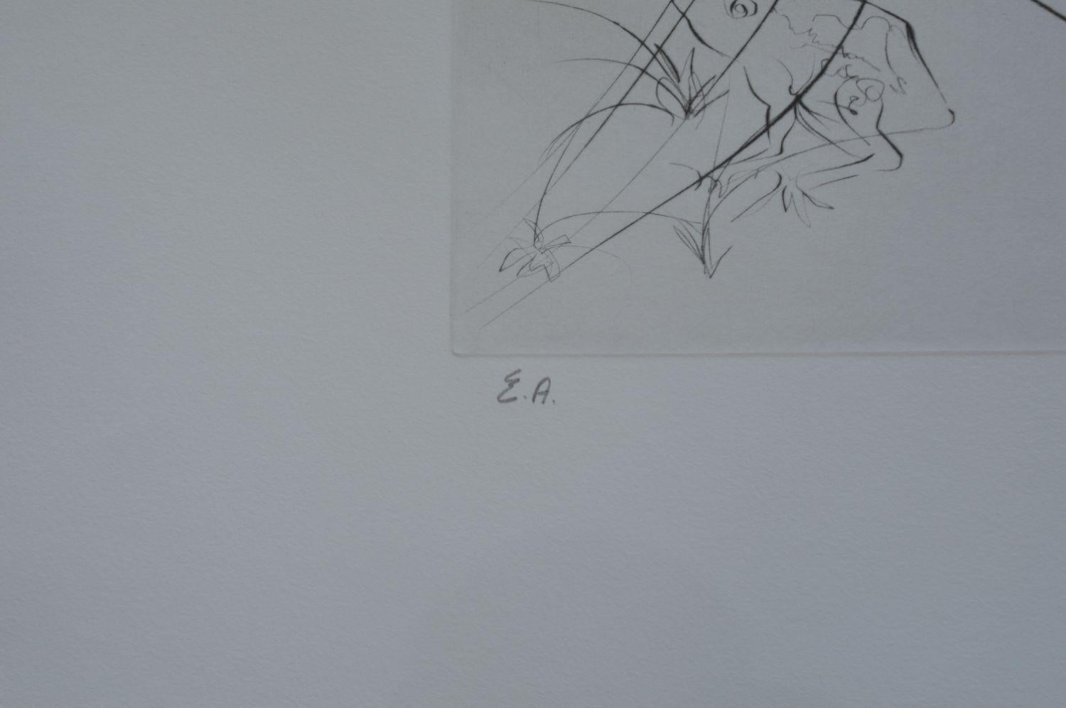 Salvador Dali Signierte Lithographie im Zustand „Gut“ im Angebot in Los Angeles, CA