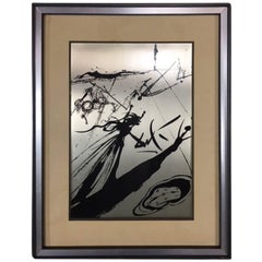 Salvador Dali Silber-Radierung mit dem Titel Sombra Sobre La Playa