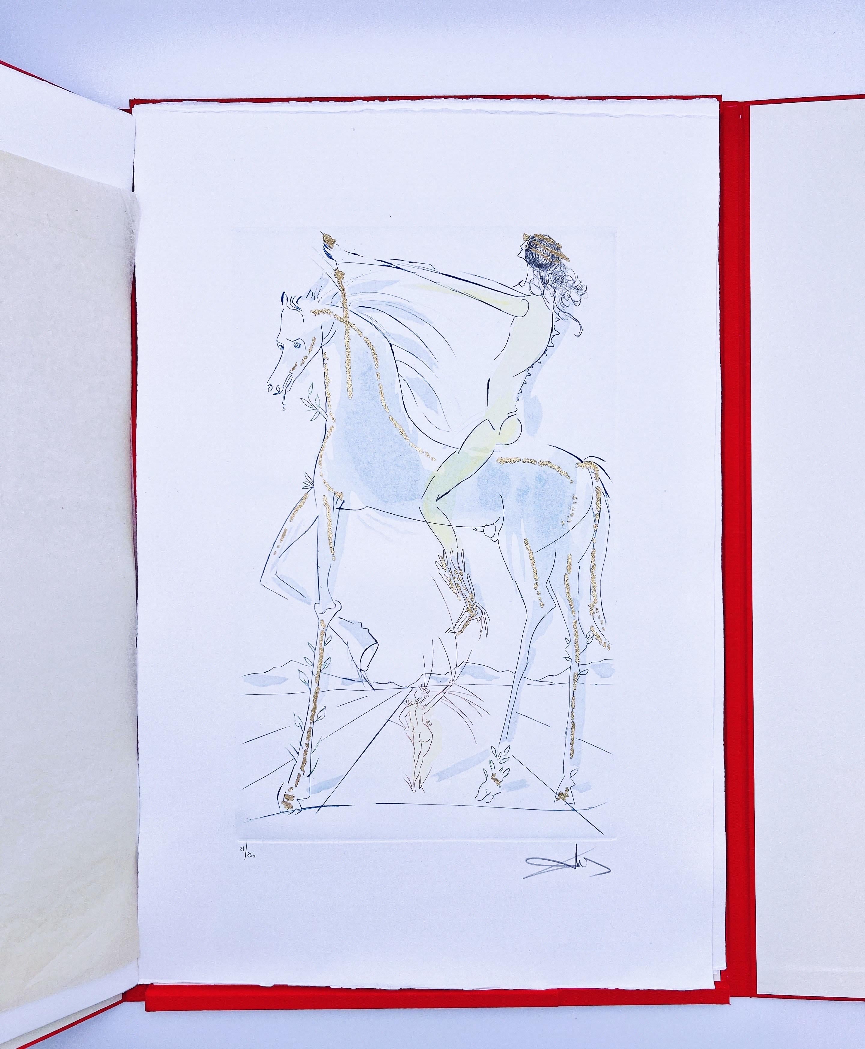 SALVADOR DALI, Song of Songs, Léon Amiel 1970, Original Signed Etchings For Sale 7