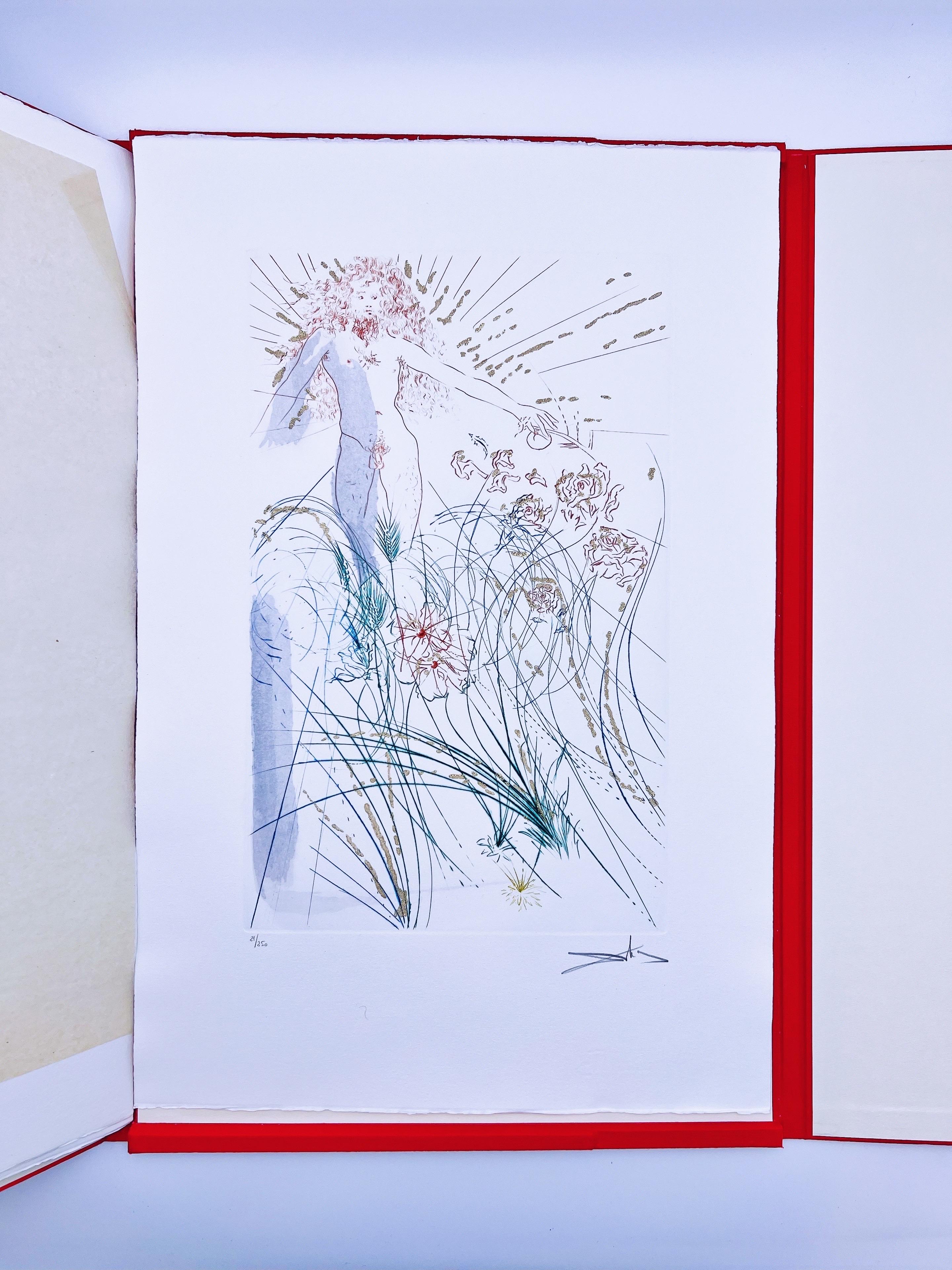 SALVADOR DALI, Song of Songs, Léon Amiel 1970, Original Signed Etchings For Sale 11