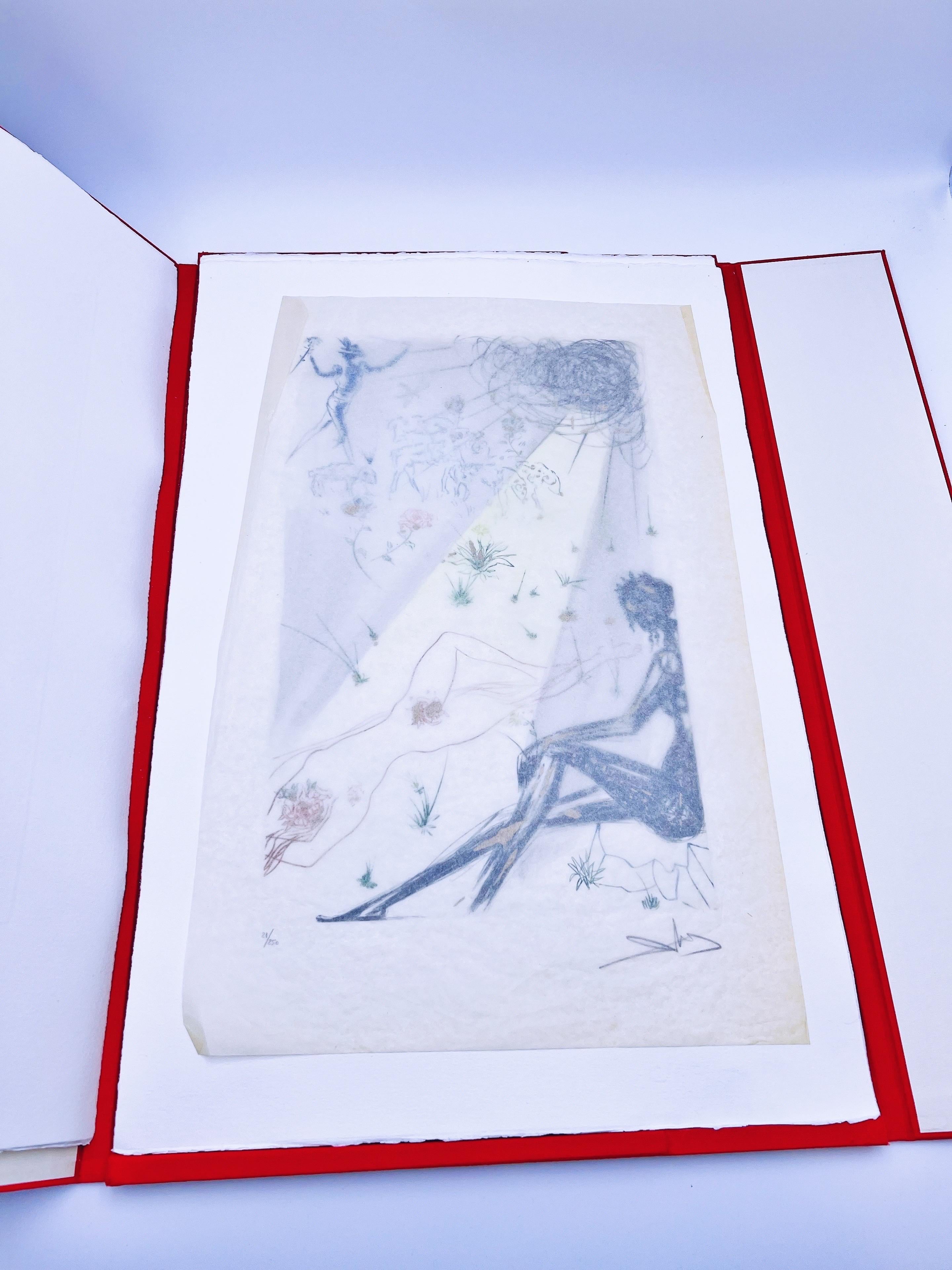 SALVADOR DALI, Song of Songs, Léon Amiel 1970, Original Signed Etchings For Sale 1