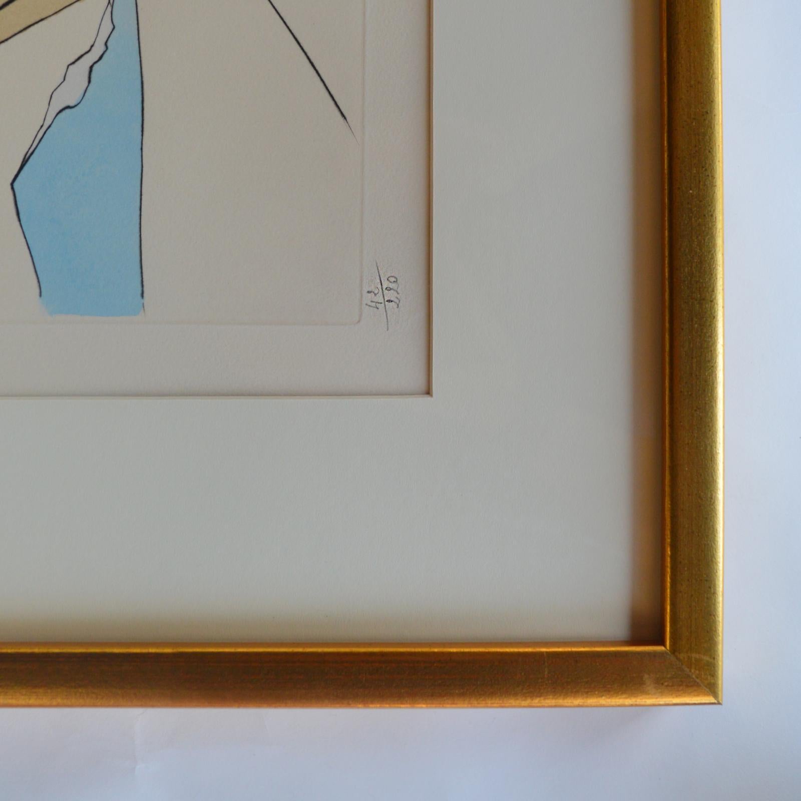 Early 20th Century Pair  Salvador Dali 'sp. 1904-1984' Two Etchings on Papers “Amazon” & “Cavalier