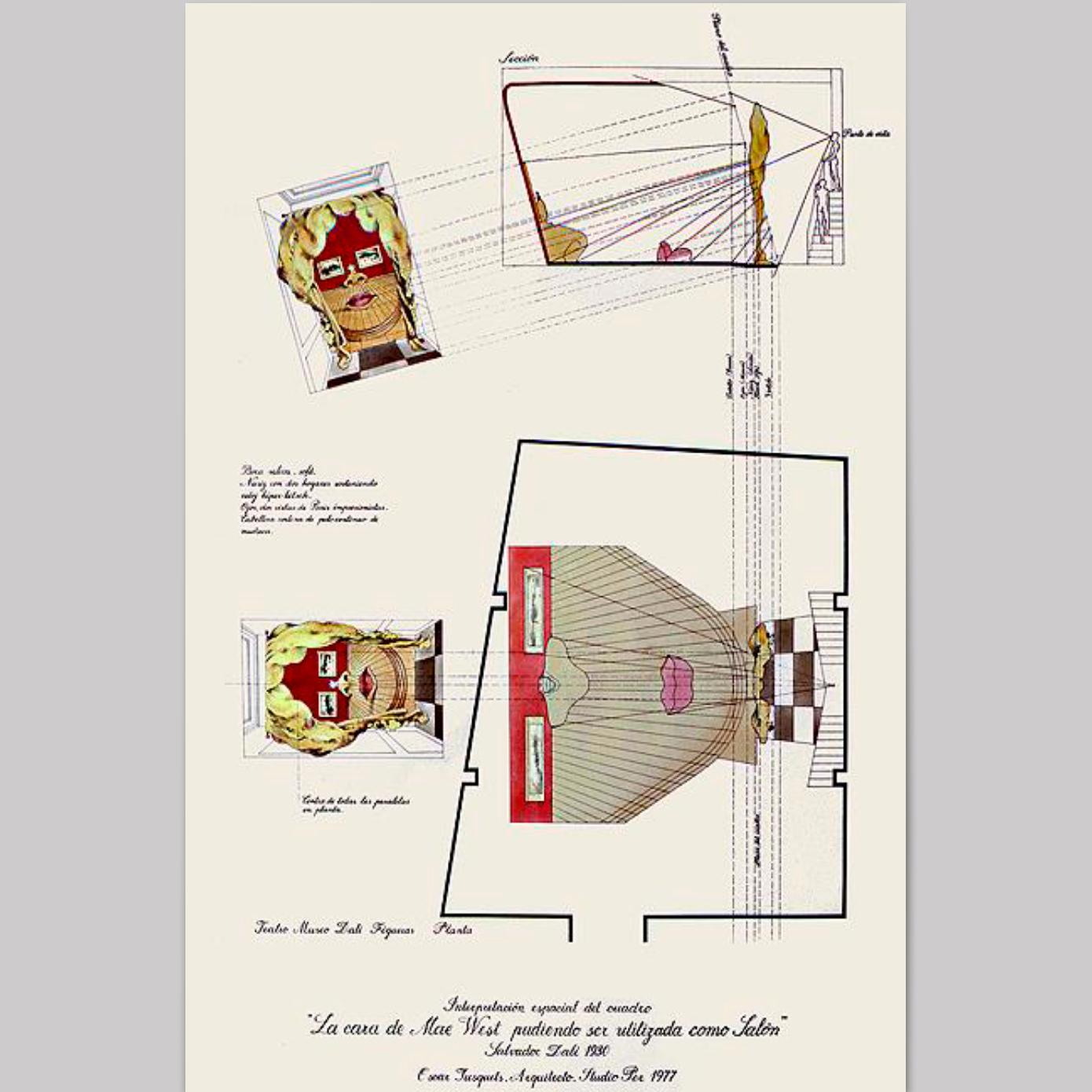 Surrealistisches Sofa „Salivasofa“ mit roten Lippen, Prototyp 11
