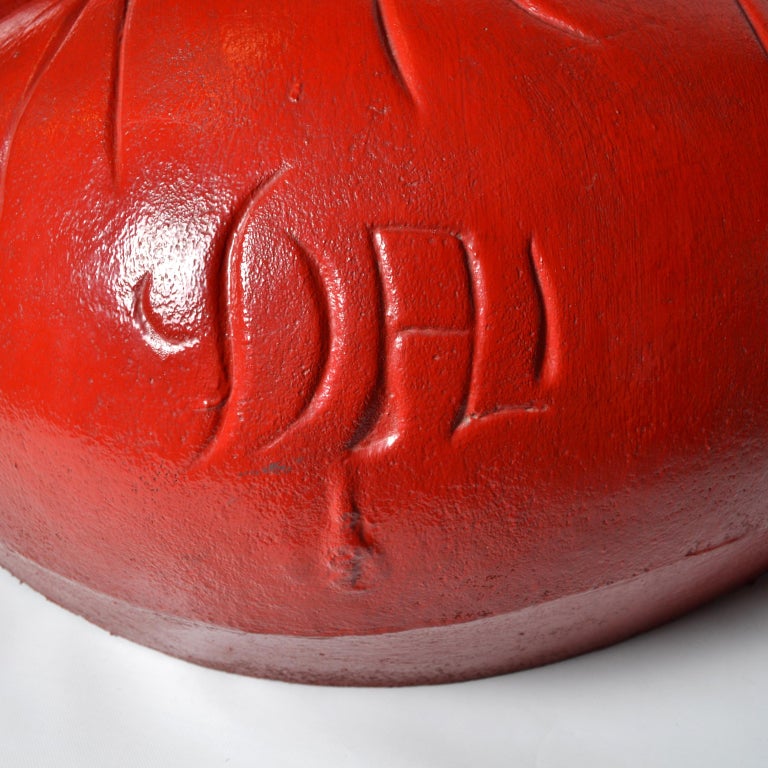 Spanish Salvador Dali Surrealist 'Salivasofa' Unique Prototype Red Lips Sofa