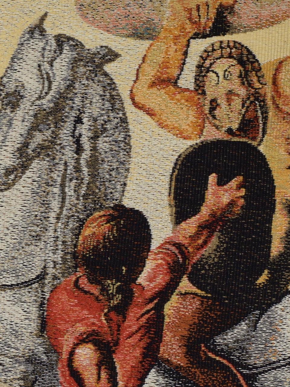 Moderne Tapisserie de Salvador Dali:: Bataille autour d'un pissenlit