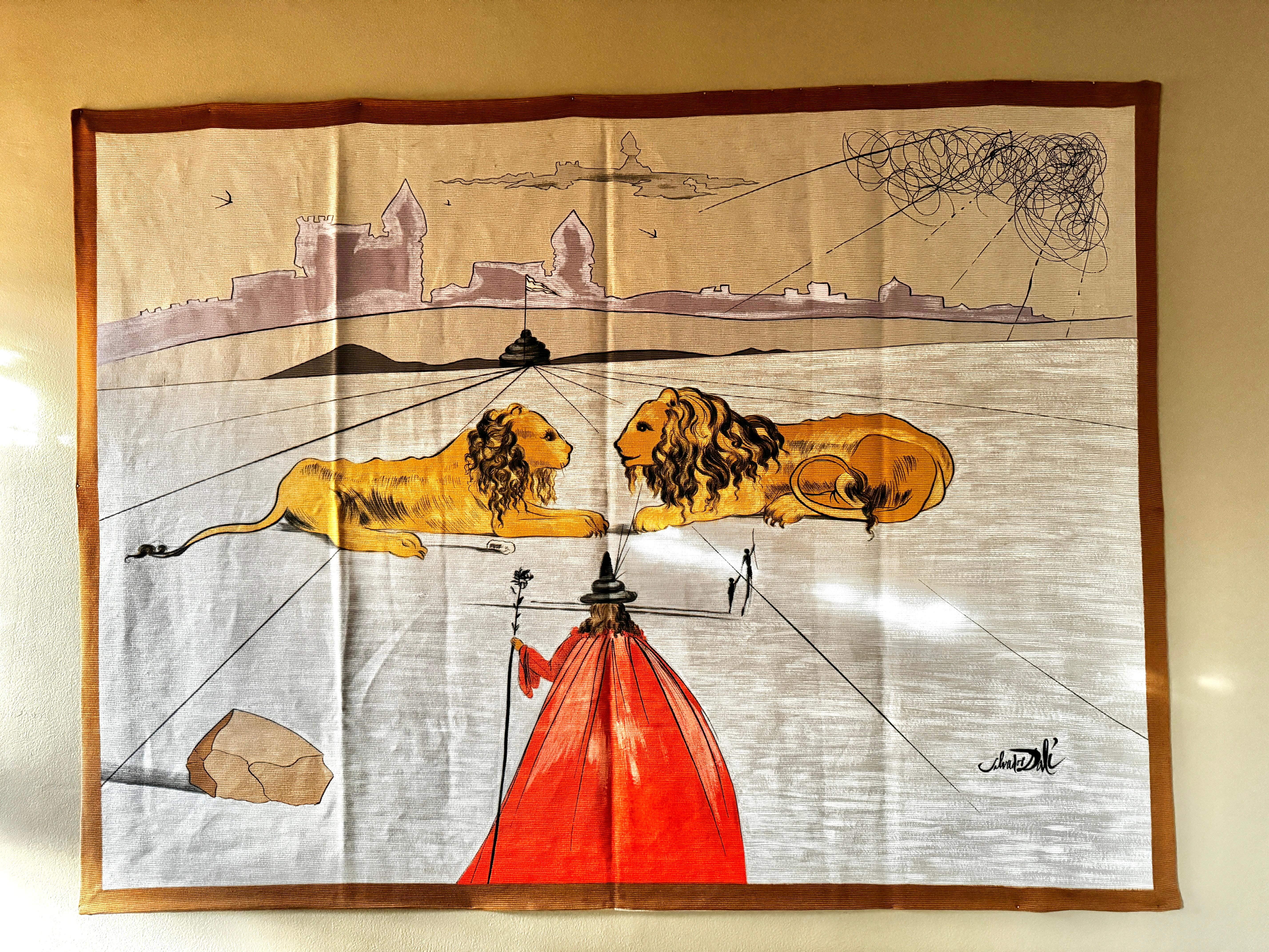 Spanish Salvador Dalí Tapestry 