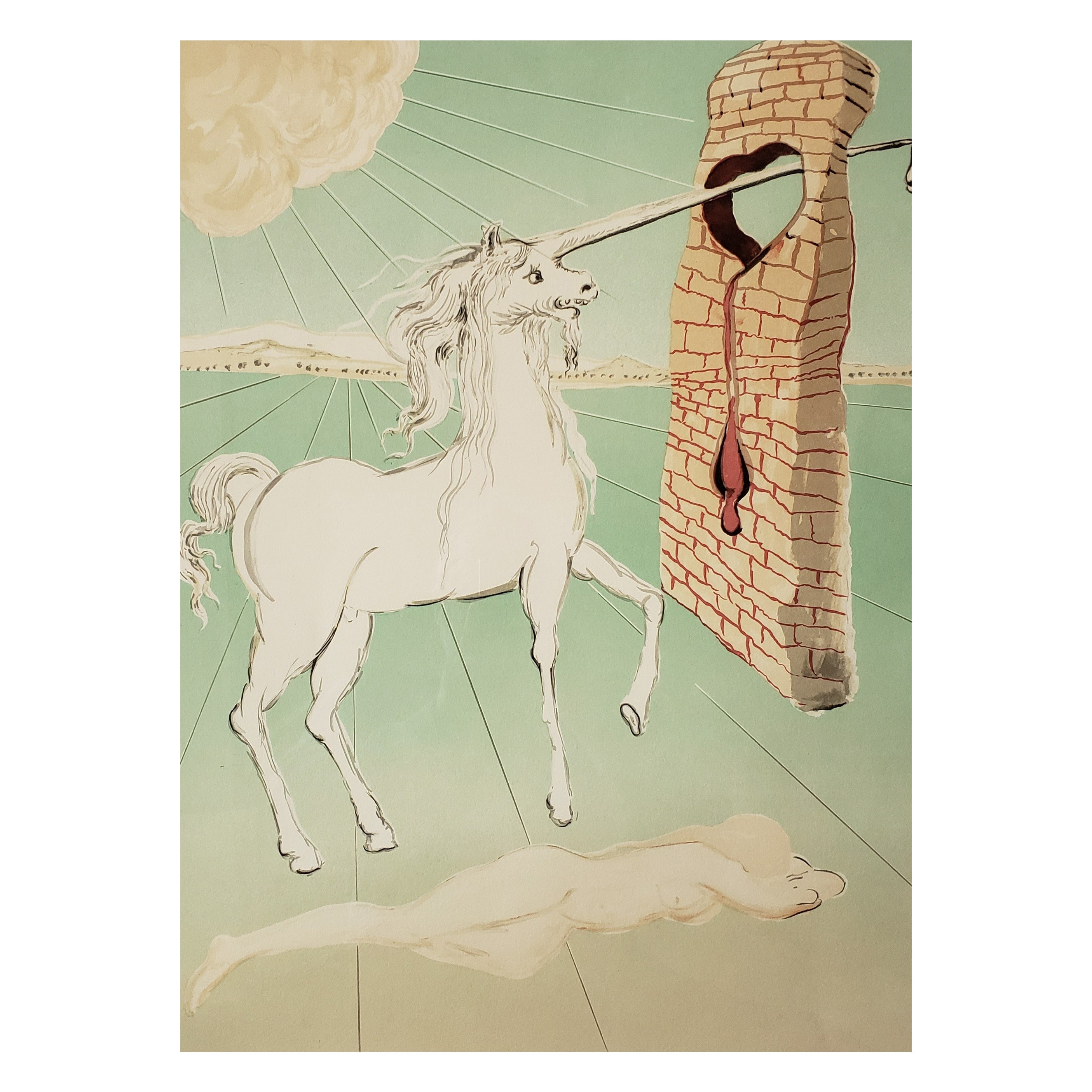 Salvador Dali, 
The Agony of Love
, 1978 Lithograph