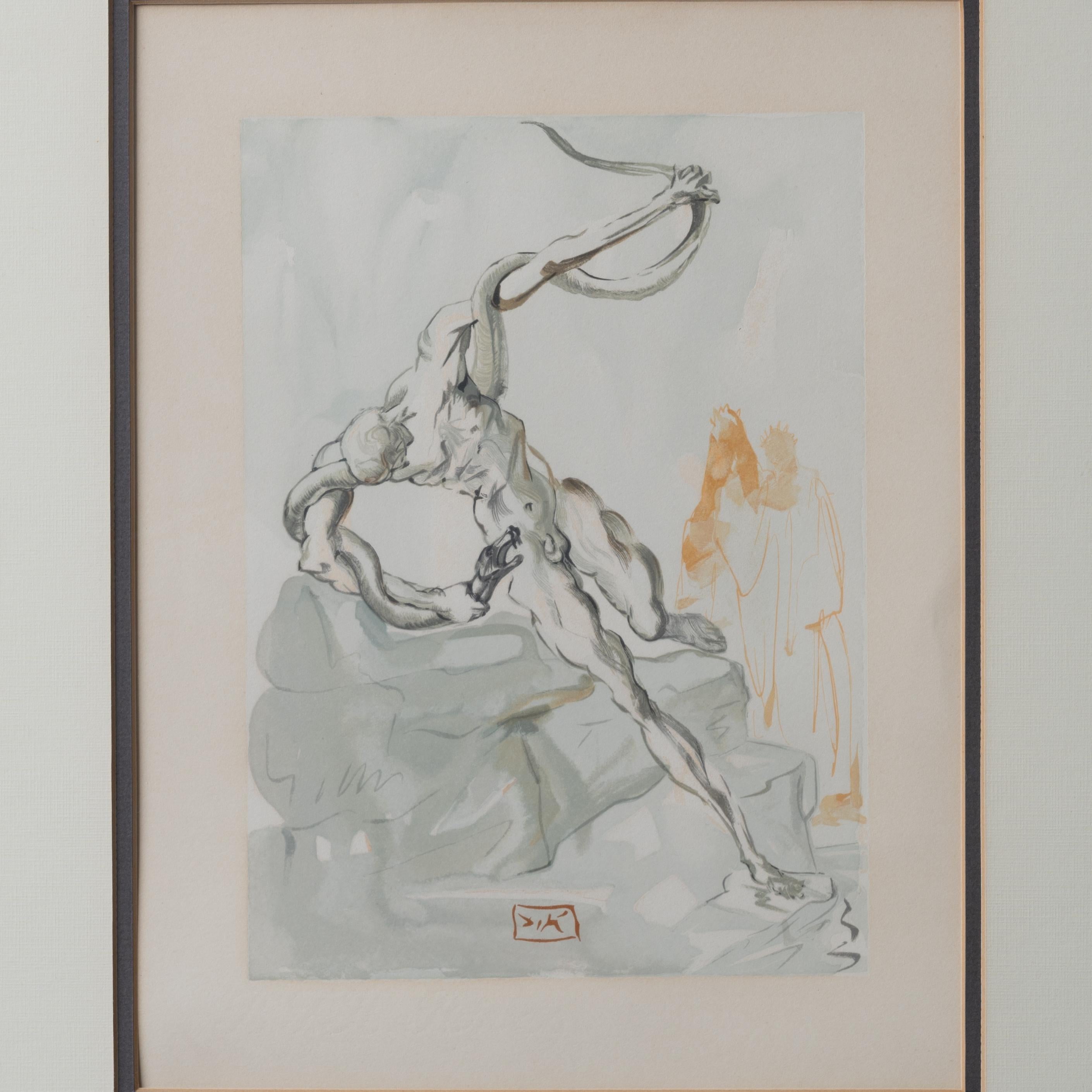 Moderne Salvador Dalí - The Punishment of Vanni Fucci, c.1960 en vente